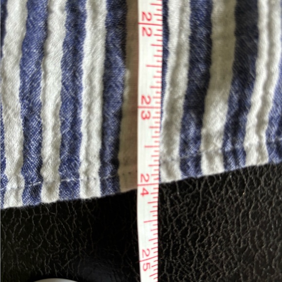 NWT Universal Thread Gauzy Pinstripe Blouse - Picture 6 of 10